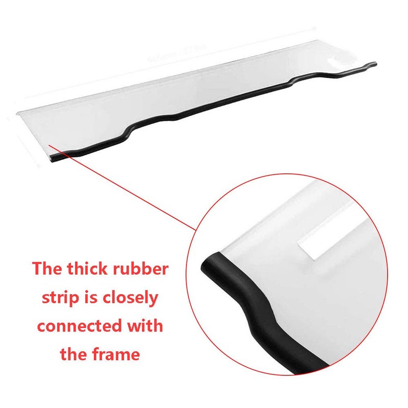 HJSIUTV UTV Front Half Windshield Scratch Resistant Replacement for Polaris RZR XP 1000 / 4 1000 2014-2018 Heavy Duty Windscreen Durable Unbreakable - Image 3
